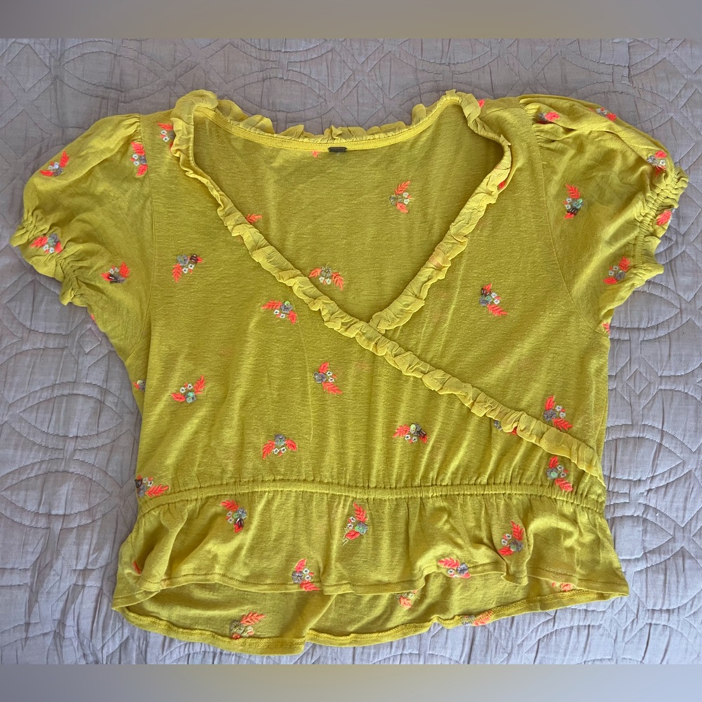 Free People full bloom ruffle top